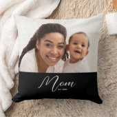 Mom Established Modern Script Photo クッション (ブランケット)