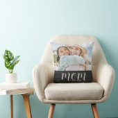 Mom Established Modern Script Photo クッション (椅子)