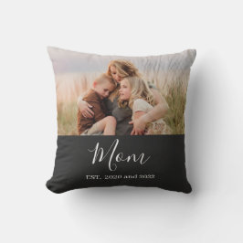 Mom Established Modern Script Photo クッション
