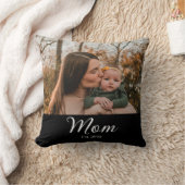 Mom Established Modern Script Photo クッション (ブランケット)