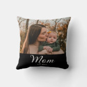 Mom Established Modern Script Photo クッション (裏面)