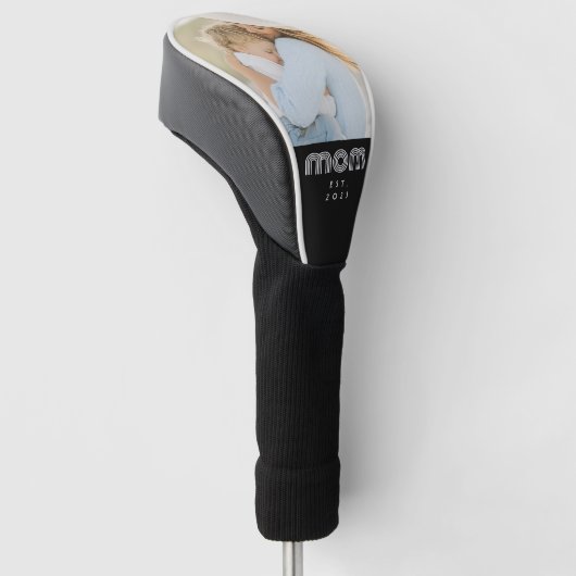 Mom Established Modern Script Photo  ゴルフヘッドカバー (アングル)