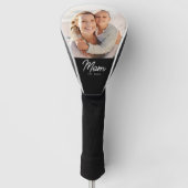 Mom Established Modern Script Photo ゴルフヘッドカバー (正面)
