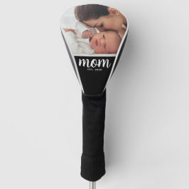 Mom Established Modern Script Photo ゴルフヘッドカバー