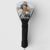 Mom Established Modern Script Photo ゴルフヘッドカバー (正面)