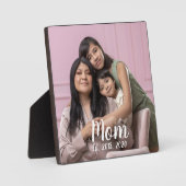 Mom Established Modern Script Photo フォトプラーク (正面)