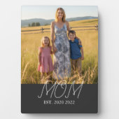 Mom Established Modern Script Photo  フォトプラーク (正面)