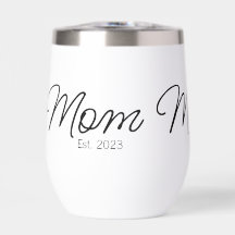 Mom Established New Mom スクリプトフォントギフト