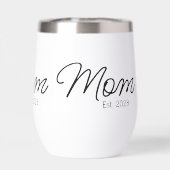 Mom Established New Mom スクリプトフォントギフト (背面)