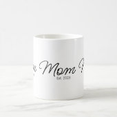 Mom Established New Mom Gift コーヒーマグカップ (中央)