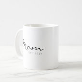 Mom Established New Mom Gift コーヒーマグカップ (正面左)