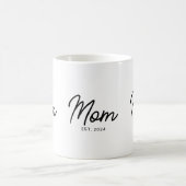 Mom Established New Mom Gift コーヒーマグカップ (中央)