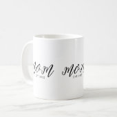 Mom Established New Mom Gift コーヒーマグカップ (正面左)