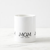 Mom Established New Mom Gift コーヒーマグカップ (中央)