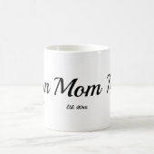 Mom Established New Mom Gift  コーヒーマグカップ (中央)