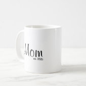 Mom Established New Mom Gift コーヒーマグカップ (正面左)