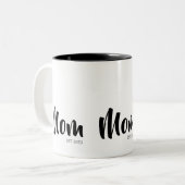 Mom Established New Mom Gift ツートーンマグカップ (正面左)