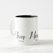 Mom Established New Mom Gift  ツートーンマグカップ (正面左)