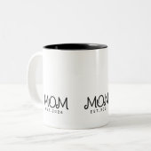 Mom Established New Mom Gift ツートーンマグカップ (正面左)