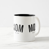 Mom Established New Mom Gift ツートーンマグカップ (正面右)
