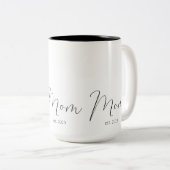 Mom Established New Mom Gift  ツートーンマグカップ (正面右)