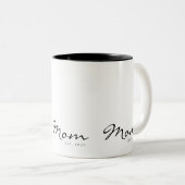 Mom Established New Mom Gift ツートーンマグカップ (正面右)