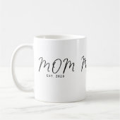 Mom Established New Mom Gift Coffee コーヒーマグカップ (左)