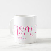 Mom Established New Mom Gift Coffee Mug コーヒーマグカップ (正面左)