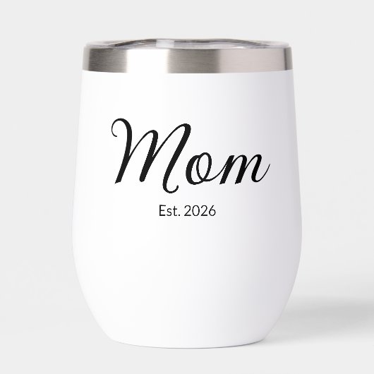 Mom Established New Mom Gift Insulated Tumbler (背面)