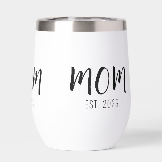 Mom Established New Mom Gift Insulated Tumbler (背面)