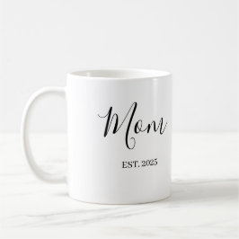 Mom Established New Mom Gift Minimalist コーヒーマグカップ