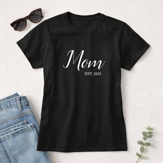 Mom Established New Mom Gift Tシャツ