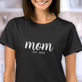 Mom Established New Mom Gift Tシャツ