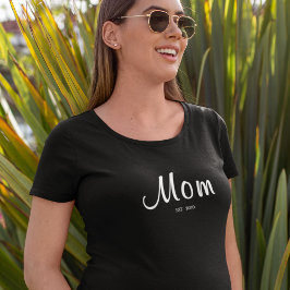 Mom Established New Mom Gift T-Shirt Tシャツ