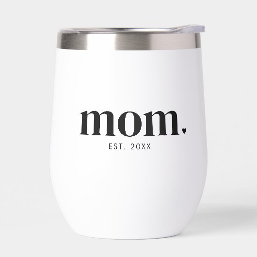 Mom Established New Mom Gift Thermal Wine Tumbler (左面)