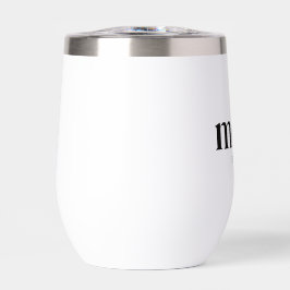 Mom Established New Mom Gift Thermal Wine Tumbler