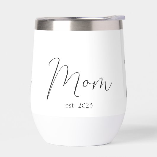 Mom Established New Mom Gift Thermal Wine Tumbler (左面)