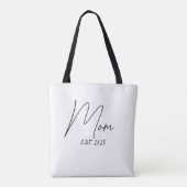 Mom Established New Mom Gift Tote Bag トートバッグ (裏面)