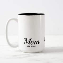 Mom Established New Mom Gift Two-Tone Coffee Mug ツートーンマグカップ