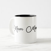 Mom Established New Mom Gift Two-Tone Coffee Mug ツートーンマグカップ (正面左)