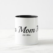 Mom Established New Mom Gift Two-Tone Coffee Mug マグカップ (中央)