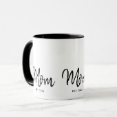 Mom Established New Mom Gift Two-Tone Coffee Mug マグカップ (正面左)