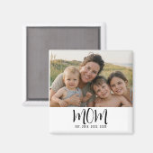 Mom Established Photo Gift  マグネット (正面/裏面)