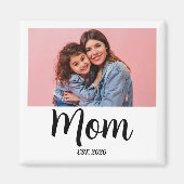 Mom Established Photo Gift マグネット (正面)