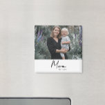Mom Established Photo Gift マグネット<br><div class="desc">Celebrate the year she officially became a Mom with this stylish and thoughtful magnet. Featuring a modern, clean design, the word "Mom" is boldly displayed with "Est." followed by the customizable year. Your favorite mom photo completes the design in a large format that takes center stage. It's the perfect gift...</div>