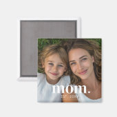 Mom Established Photo Gift  マグネット (正面/裏面)