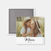 Mom Established Photo Gift  マグネット (正面/裏面)