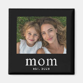 Mom Established Photo Gift  マグネット (正面)