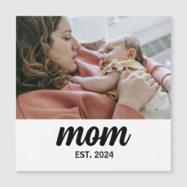 Mom Established Photo Gift Magnet
