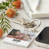 Mom Established Photo Gift Magnet キーホルダー (正面右)